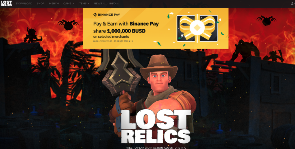 lost relics nft game image
