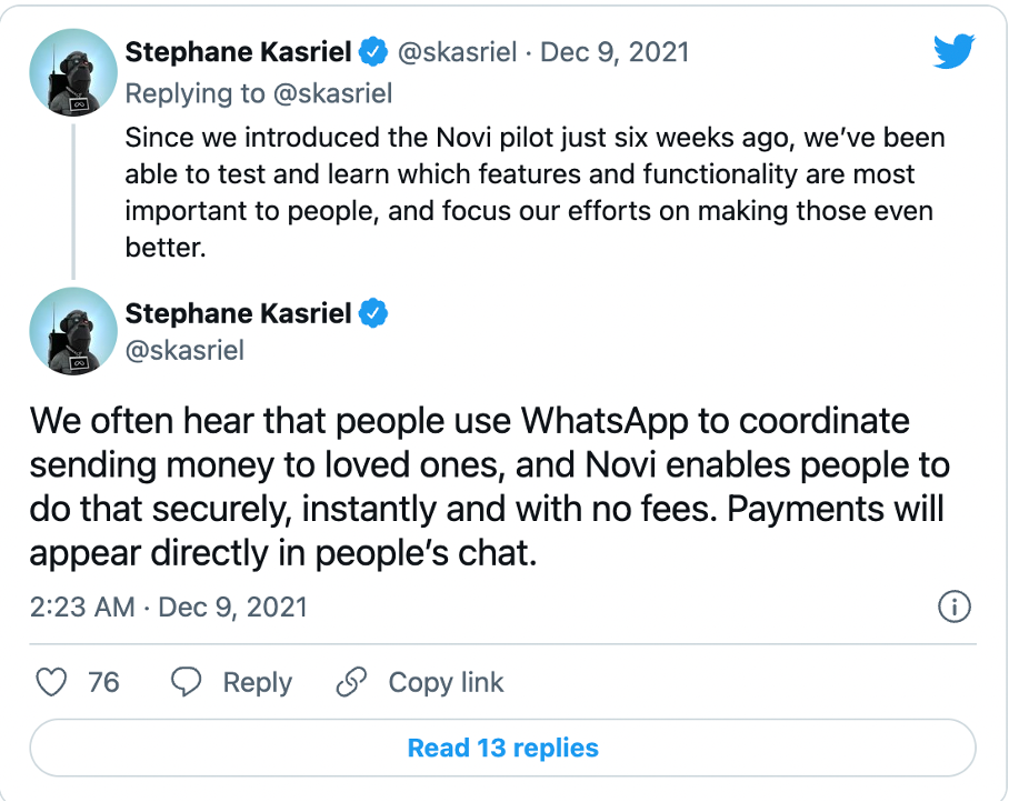 Stephanie Kasrael tweet